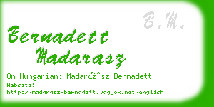 bernadett madarasz business card